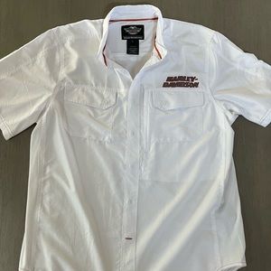 Harley Davidson button down short sleeve shirt